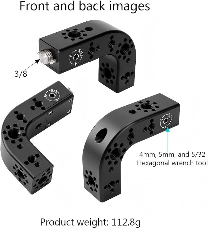 Universal Arri Positioning Top Handle Fixture Handle, Suitable for Camera Rabbit Cage Video Equipment Gimbal Stabilizer (Black) - Image 5