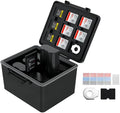 LP-E6 EN-EL15C NP-W235 FZ100 Camera Battery and Memory Card Case with Labels,DSLR SLR Battery Organizer Storage for 16 Micro SD 6 SD 3 CF Express Type A and 2 XQD/CF Cards,Water-Resistant & Shockproof by JJC