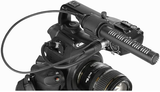 Saramonic 6.5" Pro Directional Shotgun Mic with Integrated XLR Cable & Furry Windscreen (SR-NV5X) Black - Image 5