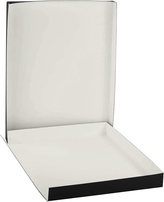 Lineco Drop Front Archival Storage Box, 11.75x15.25x1.5 in, Black, 2 Pack | Acid-Free with Metal Edge, Preserves Picture Longevity, Organize Photos, Newspapers, Prints, Documents, Crafts, DIY - Image 5
