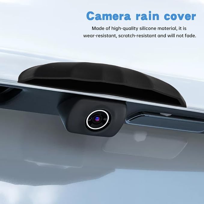 2Pcs Car Rear View Backup Camera Cover, Silicone Car Backup Camera Protective Sticker for Most of Cars, 3.93x0.78x0.78inch - Image 3