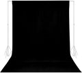 TRLYC Black Photography Backdrops 10x12 FT Seamless Background for Studio | Black Backdrop for Photoshoot Video Backgrounds Screen Party Wrinkle-free Polyester Non-Glare Rod Pocket Easy Setup by TRLYC