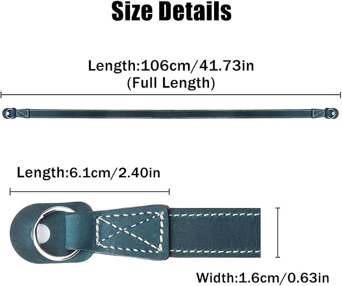 Vintage Minimalist Genuine Leather Camera Strap Crazy Horse Leather Shoulder Strap For DSLR For Fuji For Nikon For LEICA - Image 8