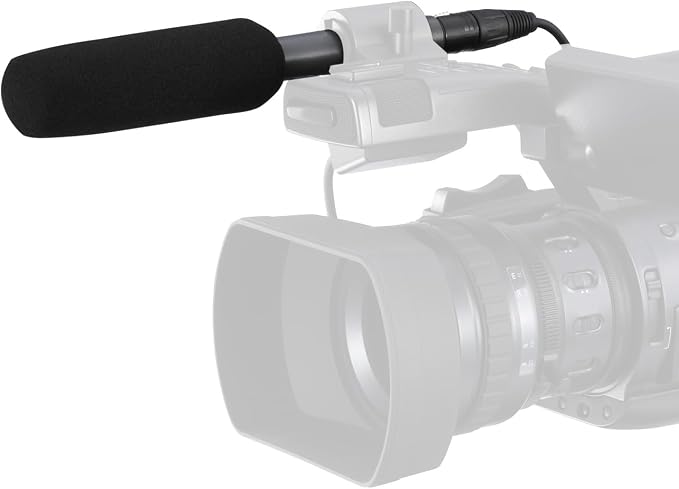 TAKSTAR SGC-578 XLR Shotgun Mic, Dual Polar Patterns & Power | Cardioid/Hypercardioid Switch, AA Battery/48V Phantom Power, Alloy Build, High Sensitivity, XLR Cables & Windscreen Included by TAKSTAR