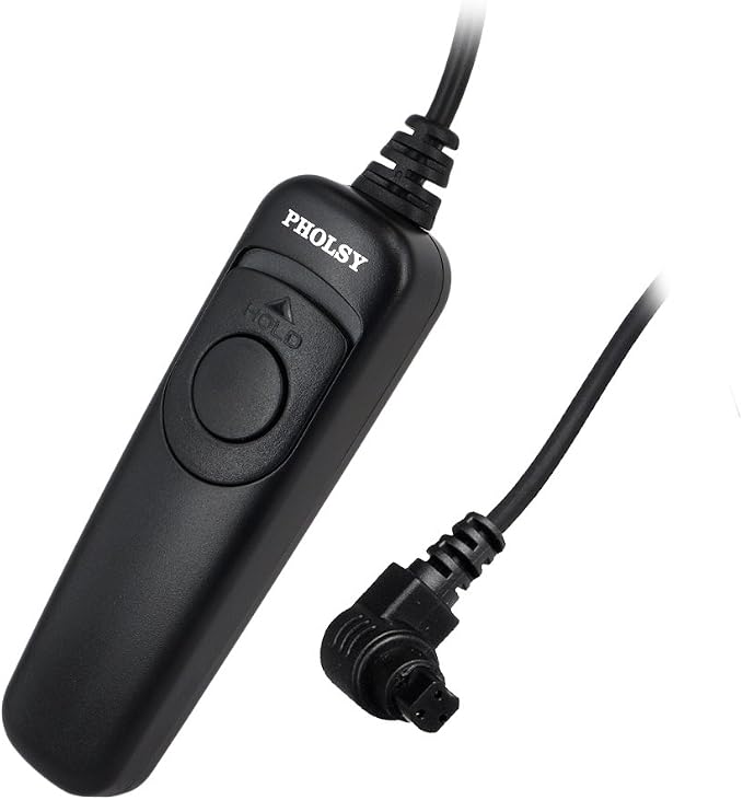 PHOLSY C8 Shutter Remote Control Cable Release Switch Compatible with Canon | Compatible with Canon EOS R5 10D 6DII 1DX-II 1DXIII 1DS-3 1D-C 1D-IV 1D-3 5D2 5D-3 5D-IV 5D 6D 7DII 50D RS-80N3 by PHOLSY%C2%AE