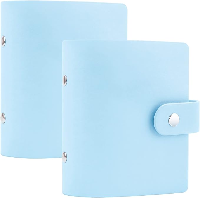 Ruibytree 52 Pockets Small Photo Album 2x3 for Instax Mini, Blue, 2 Pack | Pocket-Size, PU Leather Cover, Snap Closure, Acid-Free Pages, Fits Polaroid 2x3 Photos, Kodak Mini Prints & ZINK Photos by 2x3PhotoAlbum4x6PhotoAlbum35x425PhotoAlbumGoPhotoAlbum85x11VinylStickerPaper