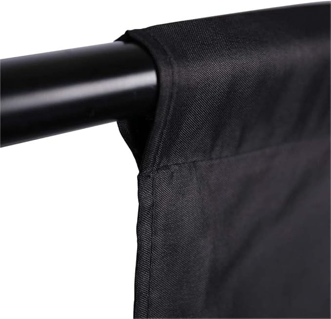 GFCC 8FTX10FT Black Backdrop Background for Photography Photo Booth Backdrop for Photoshoot Background Screen Video Recording Parties Curtain | Non-Reflective, Polyester, Easy Hang, Multipurpose Screen for Studio Photo Booth, Video Recording, Portrait,... - Image 3