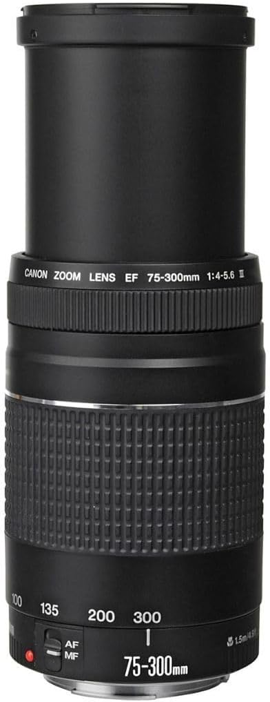 Canon EF 75-300mm f/4-5.6 III Telephoto Zoom Lens for Canon SLR Cameras, 6473A003 (Renewed) | SLR Cameras, Has a filter thread diameter of 58mm and offers a diagonal - Image 5
