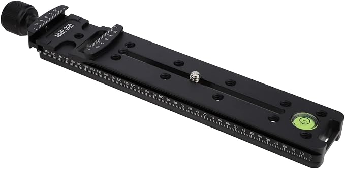 Camera Rail Nodal Slide 200mm Quick Release Plate Clamp Macro Rail with D-Ring Screws for Garmin Xero C1 DSLR Tripod Monopod Ball Head for Panoramic Close-up Photography - Image 3