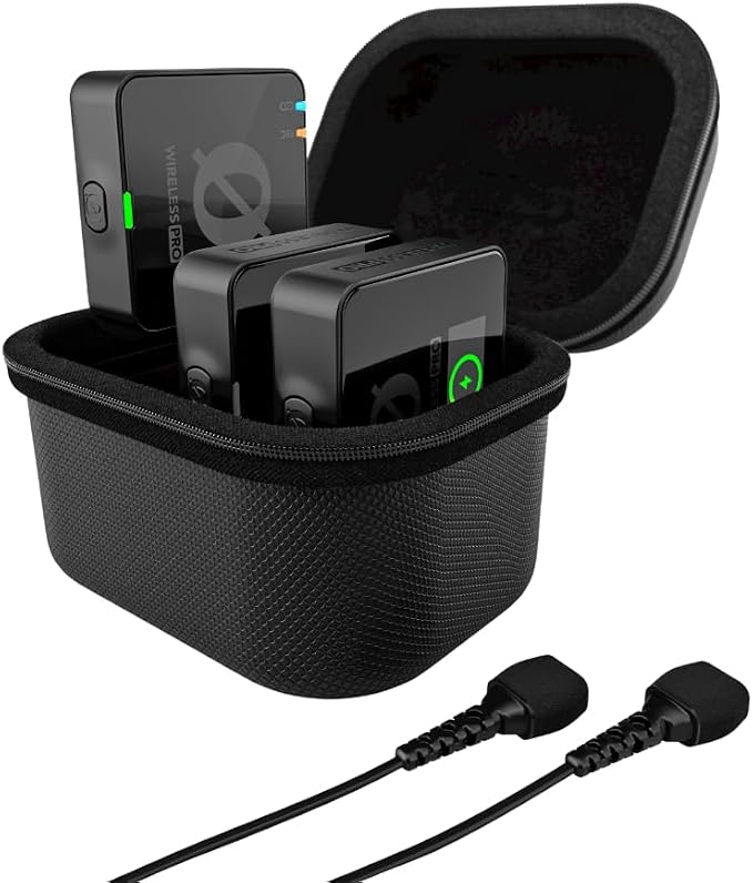 RØDE Wireless PRO Compact Wireless Microphone System with Timecode, 32-bit Float On-board Recording, 2 Lavalier Microphones and Smart Charge Case for Filmmaking and Content Creation | 32-bit Float On-board Recording, 2 Lavalier Microphones and Smart Ch... by R%C3%98DE