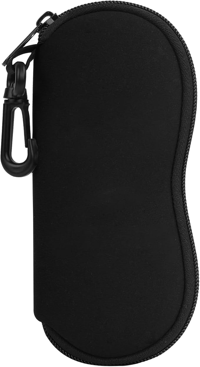 MoKo Sunglasses Soft Case Ultra Light Neoprene Zipper Eyeglass Case for Men Women by MoKo