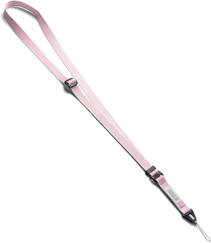 Ringke Phone Lanyard [Lanyard Strap Stripe Pink] for Camera | Travel Essentials, One-Touch Buckle, Premium Material Phone & Camera Accessories, Adjustable Sturdy Universal Neck Strap by Ringke