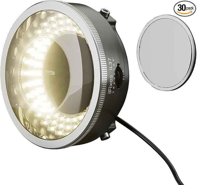 Microscope Polarized 96-LED Ring Light Anti Glare Microscope Lamp Illuminator for Soldering Repair Industrial Camera by DIYPHONE