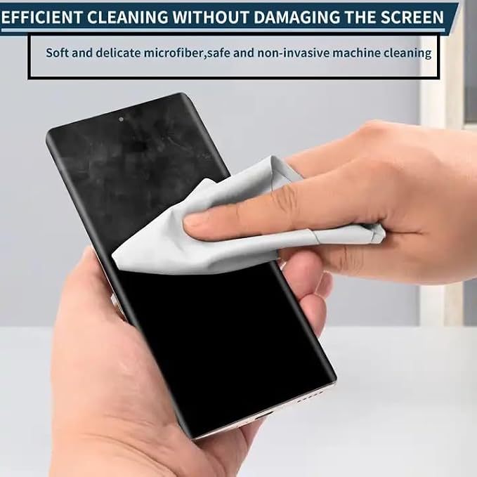 Premium Microfiber Cleaning Cloth in Individual PVC Pouches - Glasses Cleaning Cloth for Eyeglasses, Screens, Phones, Computer, Camera Lens, and Delicate Surfaces (12 x 1Pack) - Image 6