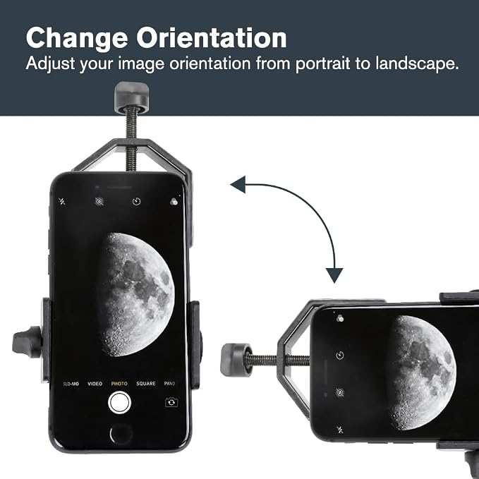 Celestron Basic Telescope Eyepiece Smartphone Adapter | Simple Phone Adapter for Telescopes, Binoculars & Spotting Scopes, Capture Images & Video, Easy to Use, Travel–friendly - Image 6