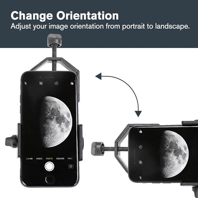 Celestron Smartphone Adapter & Bluetooth Remote for Telescope Eyepieces | Phone Adapter for Telescopes, Binoculars & Spotting Scopes, Bluetooth Camera Remote, Capture Images & Video, Travel–friendly - Image 7