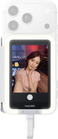 Insta360 Snap Selfie Screen with Light - 4K Magnetic Selfie Monitor Screen for Selfie, Vlogging, Compaitble with iphone 15/16/17 Pro, Adjustable Lighting, Touchscreen Control, Wired Instant Connection by Unknown