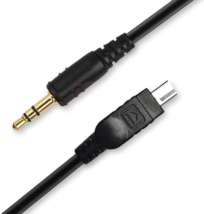 Camera Shutter Connecting Cable 3.5mm-DC2 Camera Connecting Cord Plug Compatible for Nikon Cameras (Fit for Pixel Shutter Remote Control TW-283 Series) by Pixel