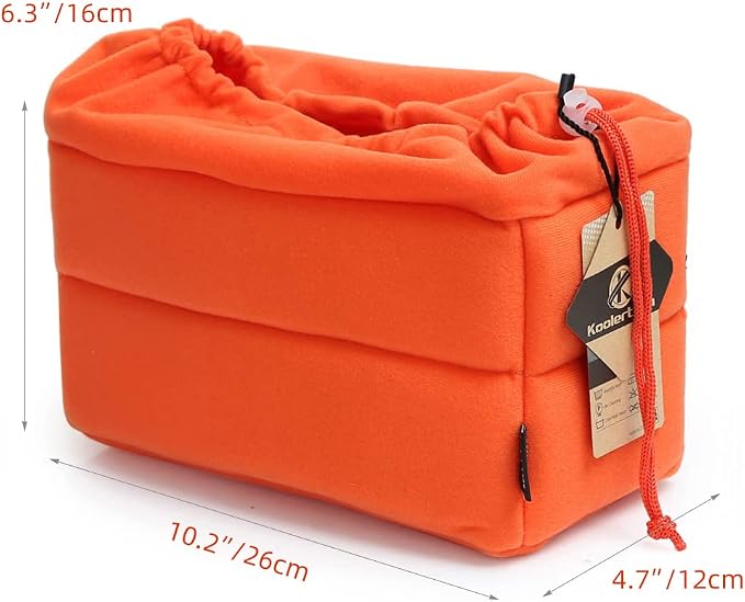 Koolertron Shockproof Camera Photo Bag for SLR TLR Camera Insert Partition Padded Case,Can be Put Directly Into the SLR Camera Bag With Freely Adjustable Compartment - Image 7