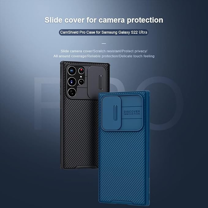 Mangix for Samsung Galaxy S22 Ultra Case with Camera Cover,Slim Fit Thin Polycarbonate Protective Shockproof Cover with Slide Camera Cover, Upgraded Case for Samsung Galaxy S22 Ultra (Black) - Image 9