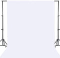 GFCC White Photo Backdrop Background for Photoshoot Photography, 7x10FT | Versatile Screen for Studio, Video Recording, Portrait, Parties, Non-Reflective, Polyester, Easy Hang, High Density by GFCC