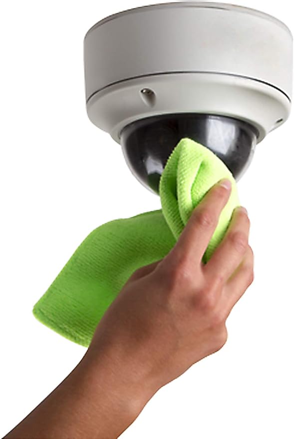 Surveillance Camera Cleaning Kit - Easy to Use on Indoor/Outdoor Camera Lenses & Domes - Includes 8oz of Specialty Cleaning Solution and a Reusable Optical Quality Micro-Fiber Towel - Image 2