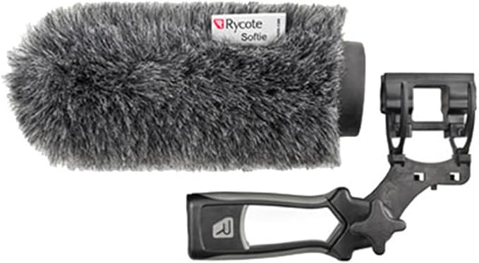 Rycote 033342 14cm Standard Hole Softie Kit for Shotgun Microphones with Lyre Mount and Pistol Grip Handle by Rycote