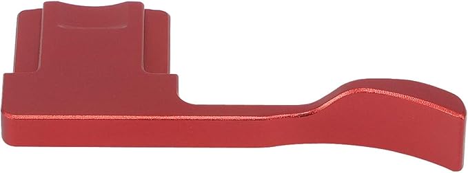 Haoge THB-GR3R Metal Hot Shoe Thumb Up Rest Hand Grip for RICOH GR III GRIII X GR3 GR3X GR IV GR4 Camera Red by haoge