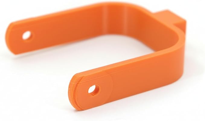 Blue Yeti Microphone Mount 3/8" Adapter, Boom Arm Attachment, Durable Mounting Threads, Microphone Holder, Slim Profile (Orange) by Desk+Cookies
