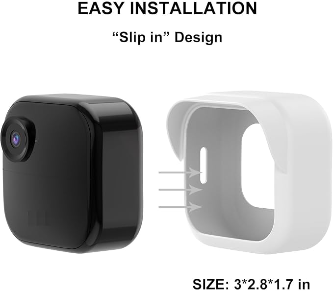 Silicone Case Cover for All-New Blink Outdoor 4 (4th Gen) - Weatherproof Protective Skin Cover with Hat Brim for All-New Blink Outdoor 4 & 2K Smart Security Camera (White, 1 Pack) - Image 5