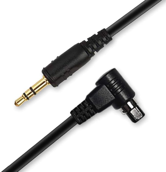 Pixel 3.5mm-N3 Camera Shutter Connecting Cable Cord Compatible for for Canon EOS 5D, 5D Mark II, 5D Mark III, 6D, 7D, 7D Mark II - Image 2