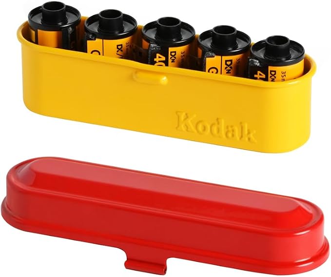 KODAK Film Case - for 5 Rolls of 35mm Films - Compact, Retro Steel Case to Sort and Safeguard Film Rolls (Film is not Included) (Red) - Image 8