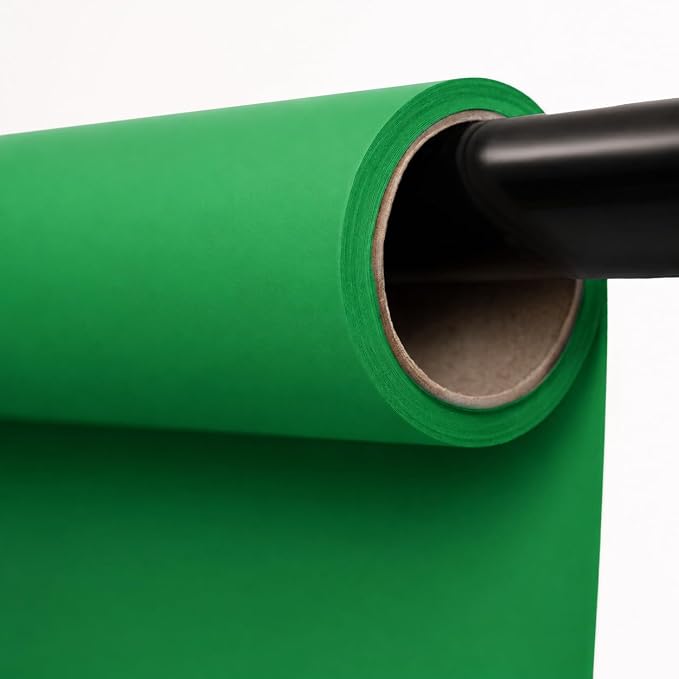 Kate Seamless Paper Backdrop Green Paper Backdrop for Photoshoot (86''x32.8' Stinger) by KateBackdropforPhotography