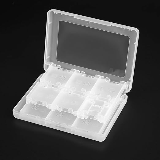 28-in-1 PP Game Card Case Holder - for Nintendo 3DS/DSL/DSI/LL, Cartridge Storage Box with 22 Slots + SD/TF Card Holders + Stylus Organizer(White) - Image 8
