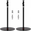 IFOOTAGE A400 Round Base Monopod Light Stand 79" 2 Pack | Aluminum Camera Floor Stand Tripod with 1/4" & 3/8" Screw Light Adapter for Camera Light Webcam Backdrop, Payload 22lb by IFOOTAGE