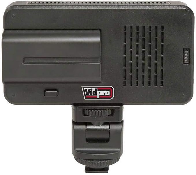 Vidpro LED-150 Photo and Video Light Kit - On Camera Panel LED Light - Adjustable and Dimmable Light Fits Cameras Video Camcorders and DLSR w/Hot Shoe Includes Rechargeable Battery Diffuser and More - Image 3