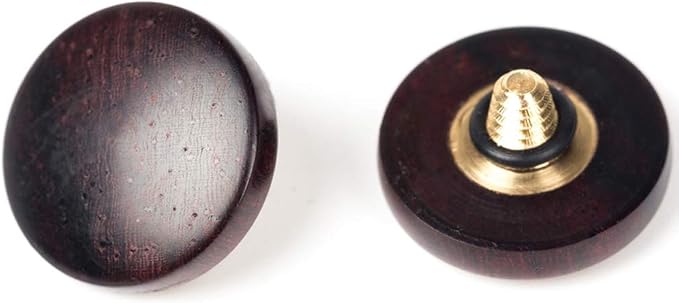 Wood Soft Shutter Release Button | Delicate Camera Shutter Button 12mm Convex Surface Purple Black 1 PCS (Wood Grain Random) by VKO