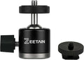 Mini Ball Head Tripod Head, 360° Rotatable Aluminum, 1/4" Hot Shoe, 20mm Camera Mount Adapter for Tripods, Monopods, HTC Vive & SLR Cameras, 2.5lb Capacity by Zeetain