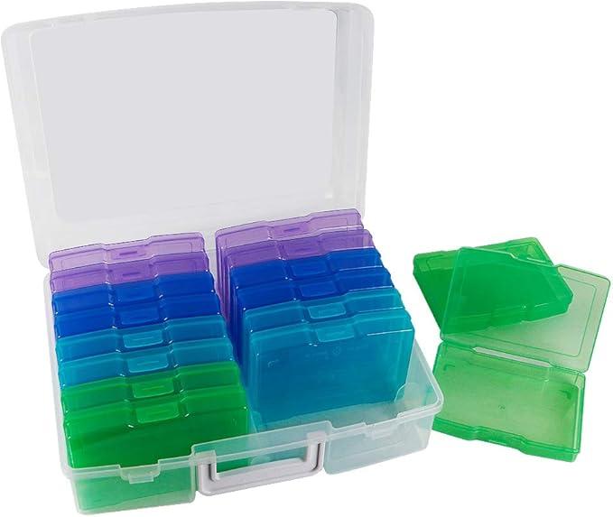 novelinks Photo Storage Box and 16 Inner 4" x 6" Photo Storage Containers | 1Pack Color, Photo Albums 4x6 Pictures, Photo Organizers and Storage, Card Game Storage, Task Boxes for Special Education - Image 4