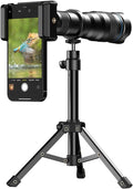 APEXEL 36X Telephoto Lens with Tripod – Pro Telephoto Camera Lens | for Iphone, Samsung, Pixel, and More – Optical Zoom Captures Faraway Buildings, Mountains, and Wildlife in Crisp Detail by Apexel