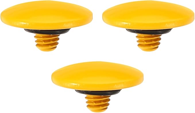 PATIKIL Camera Shutter Button, 3 Pack Soft Shutter Release Button Pure Copper Camera Button Convex Suitable for Nikon for Fujifilm for Leica DSLR/SLR Camera, Orange by PATIKIL