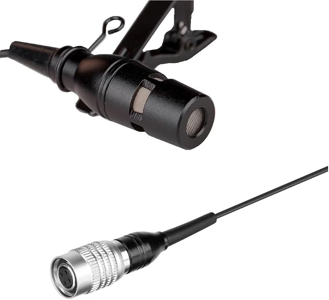 Replacement Lavalier/Lapel Microphone for Audio-Technica Wireless Bodypack Transmitter Wireless Lavalier System, Condenser, Unidirectional, 4-Pin Hirose (HRS) Female Connector, Black - Image 2