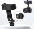 Flexible Phone Tripod Mount Adapter, Universal Smartphone Mount Adapter, Camera Cold/Hot Shoe Phone Tripod Holder for iPhone 17/16/15/14, Samsung Pixel Canon Nikon DSLR and More Cameras by Followus
