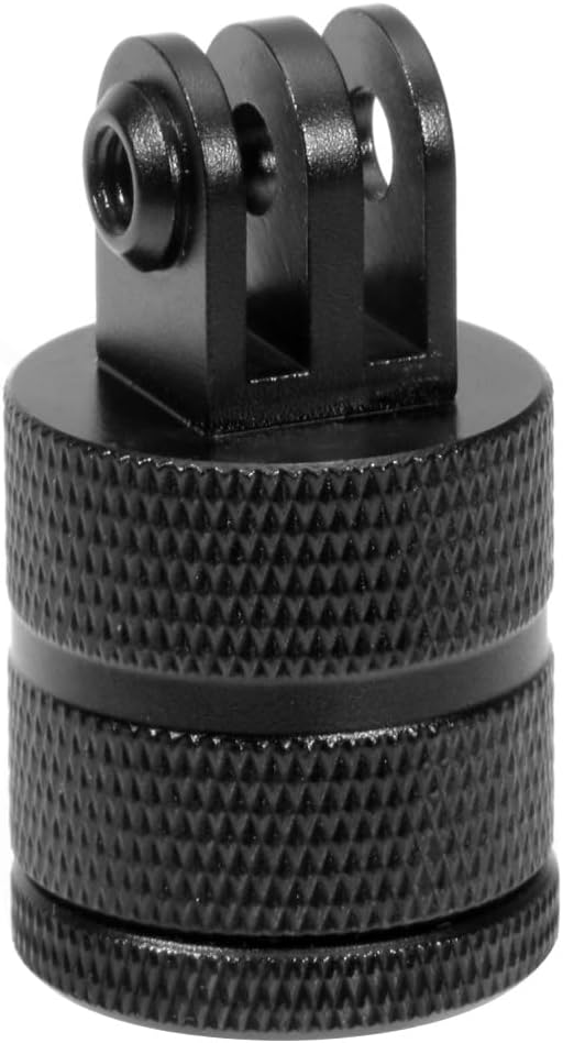 Aluminum Camera Tripod Adapter 1/4"-20 Conversion Adapter Mounts Compatible with Gopro Action Cameras Insta360 and Other Standard 1/4 Accessories, Quarter Inch Mount Adapter (Type FF) by duwuzest
