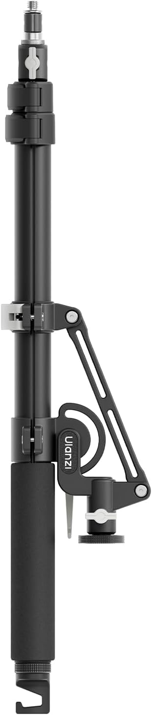 ULANZI TH09 52.7" Camera Boom Arm Light Stand Tripod Extension Bar | Extends 22.8-52.7" | 0°-135° Tilt for Overhead Filming | Dual 1/4" & 3/8" Spigot | Sturdy 11lb Aluminum Alloy Support - Image 7