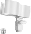 Large Microphone Clip for Mics with Outer Diameter 1.26" to 2.3" | Adjustable Mic Holder, Premium ABS, Inside sponge to protect microphones, With 5/8" Male to 3/8" Female Screw Adapter by BILIONE