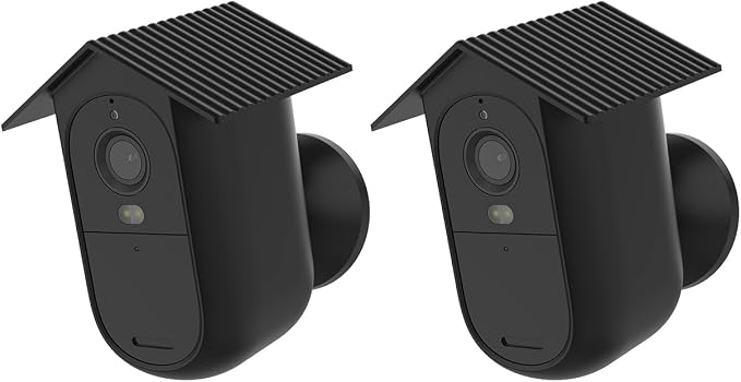 Holicfun Silicone Cover for Arlo Essential Outdoor Camera (2nd Gen), 2-Pack | Protective black skin, bridhouse design, adds extra protection, ideal for disguise, easy to install and remove by Holicfun