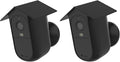 Holicfun Silicone Cover for Arlo Essential Outdoor Camera (2nd Gen), 2-Pack | Protective black skin, bridhouse design, adds extra protection, ideal for disguise, easy to install and remove by Holicfun