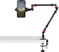 Magic Arm with Clamp, Long Articulating Arm Camera Mount, Adjustable Phone Mount Holder 360° Rotation, Mic Arm for Microphone, LED Lights, for Phone, Tripod, Desk, Table by GOINWAVE