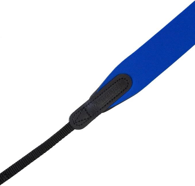 OP/TECH USA E-Z Comfort Neoprene Neck Strap - Lightweight, Padded, Adjustable Strap for DSLR, Mirrorless & Binoculars (Ocean Blue) - Made in USA - Image 2